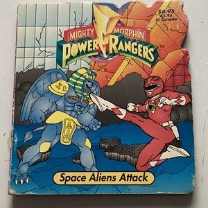 Mighty Morphin Power Rangers: Space Aliens Attack CHILDREN'S BOARD BOOK 1994
